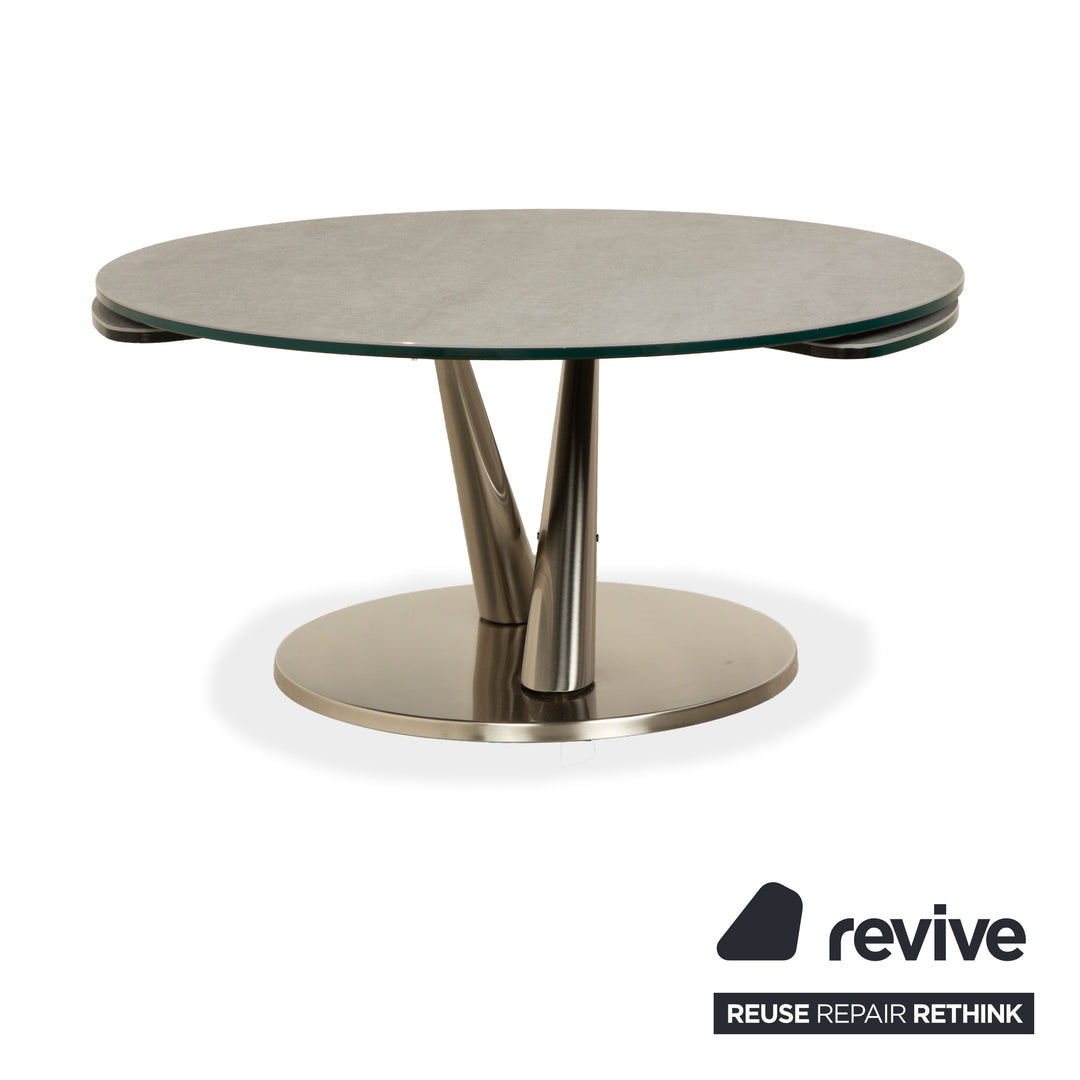 Naos Abra Metall Couchtisch Silber manuelle Funktion