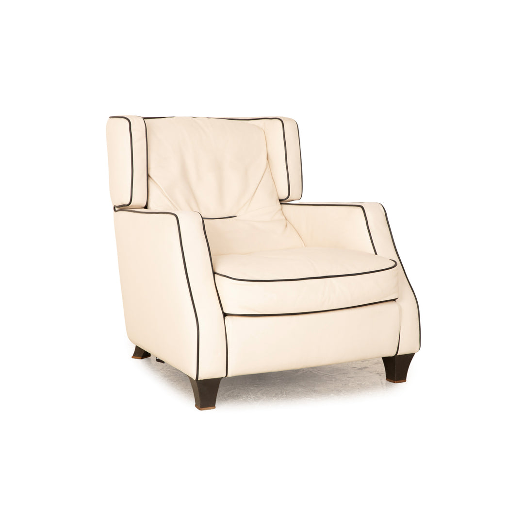 Natuzzi Amadeus Leder Sessel Creme