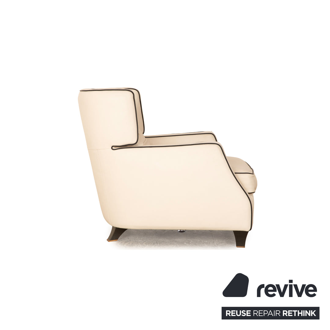 Natuzzi Amadeus Leder Sessel Creme