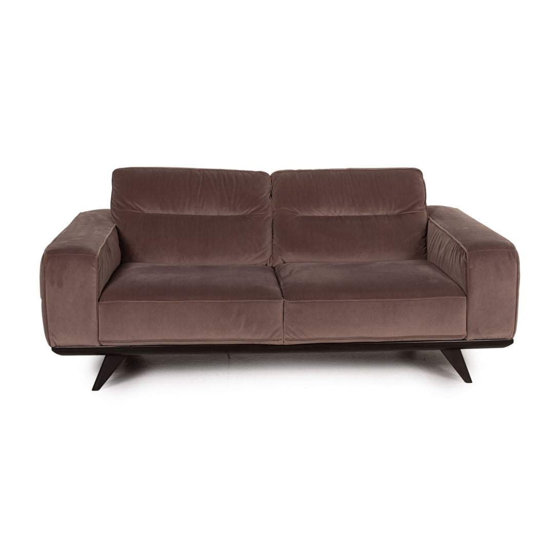 Natuzzi Audacia Fabric Sofa Brown Three Seater Couch