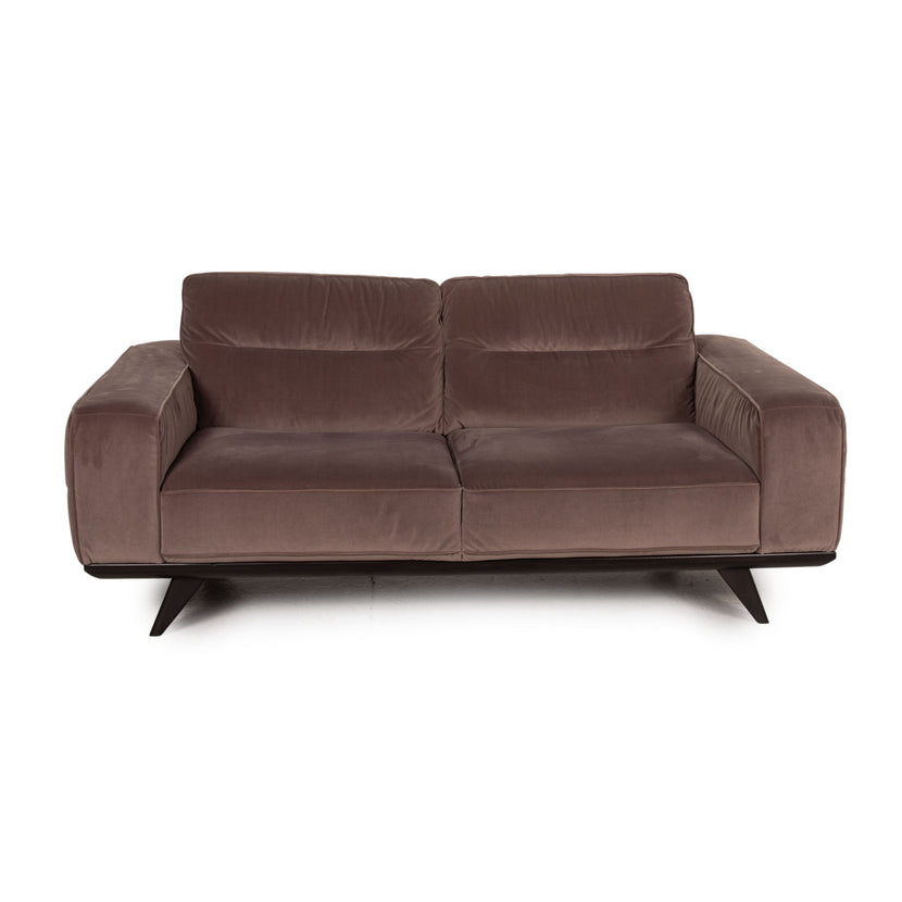 Natuzzi Audacia Stoff Sofa Braun Dreisitzer Couch