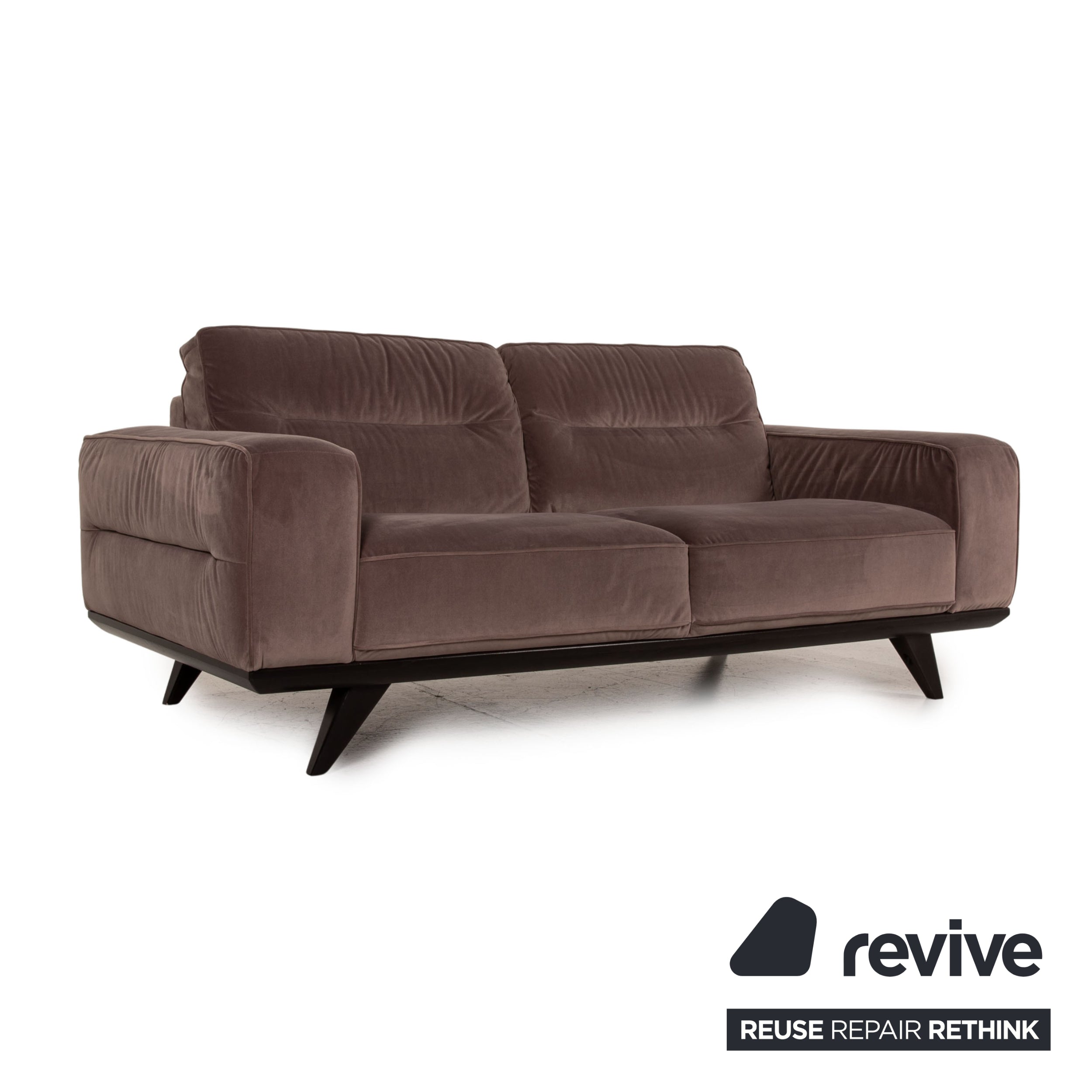 Natuzzi Audacia Stoff Sofa Braun Dreisitzer Couch