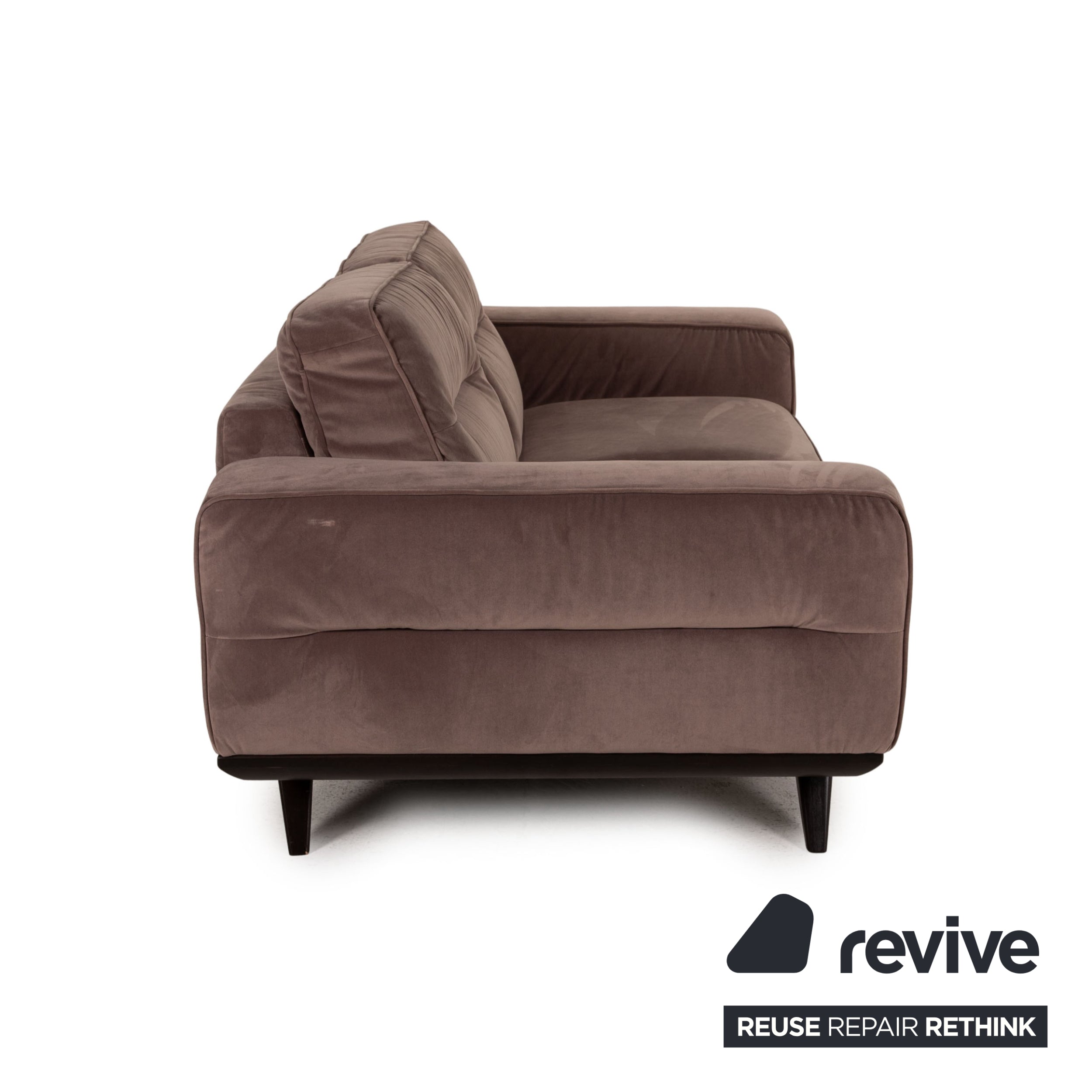 Natuzzi Audacia Stoff Sofa Braun Dreisitzer Couch