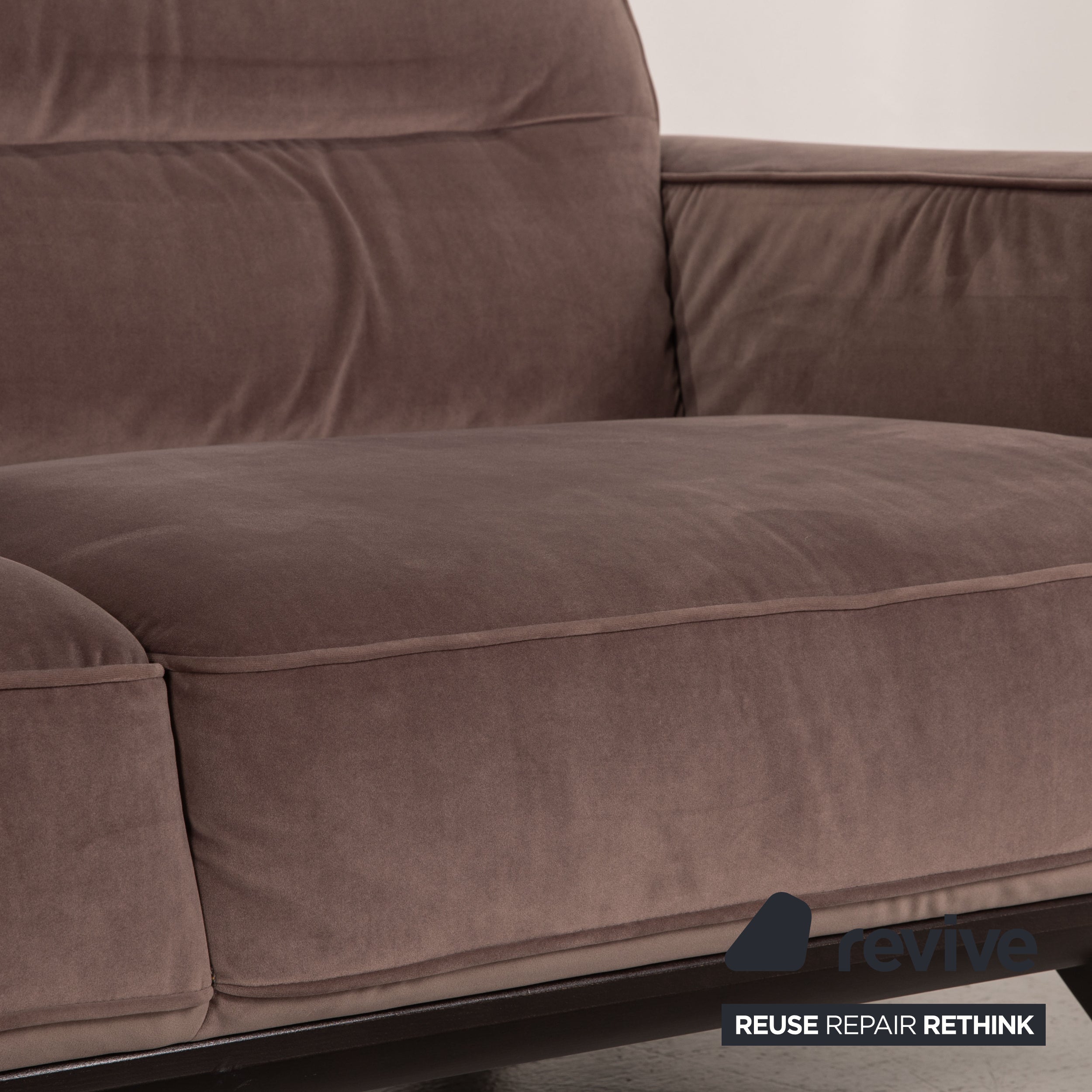 Natuzzi Audacia Stoff Sofa Braun Dreisitzer Couch