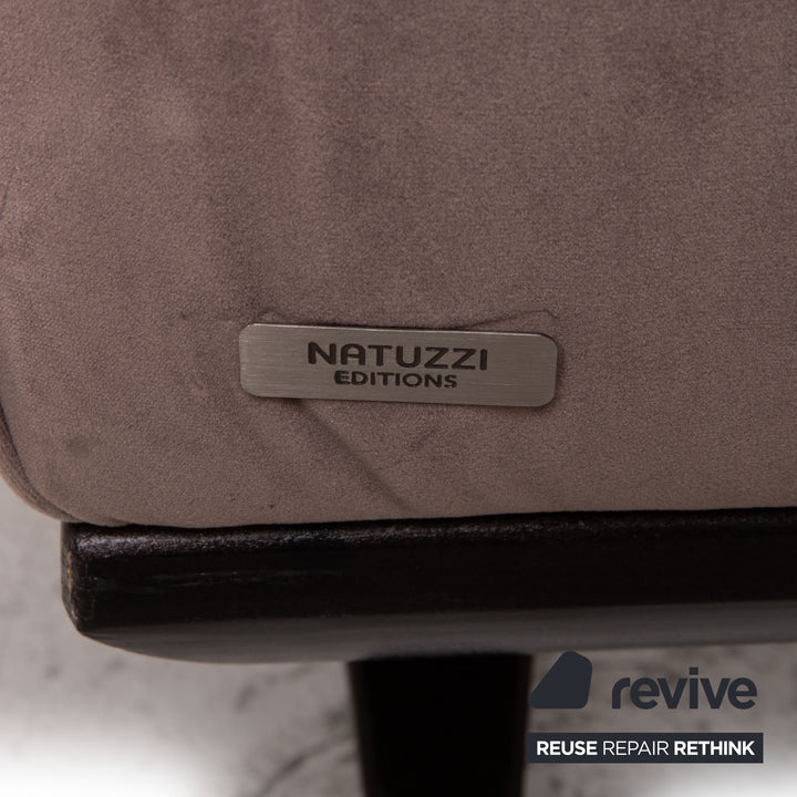 Natuzzi Audacia Stoff Sofa Braun Dreisitzer Couch