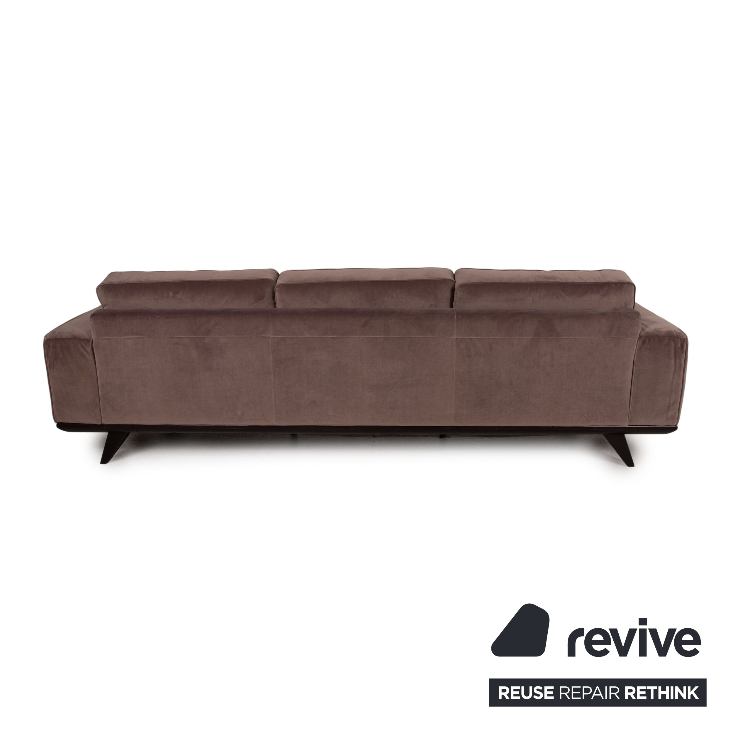 Natuzzi Audacia Stoff Sofa Braun Dreisitzer Couch