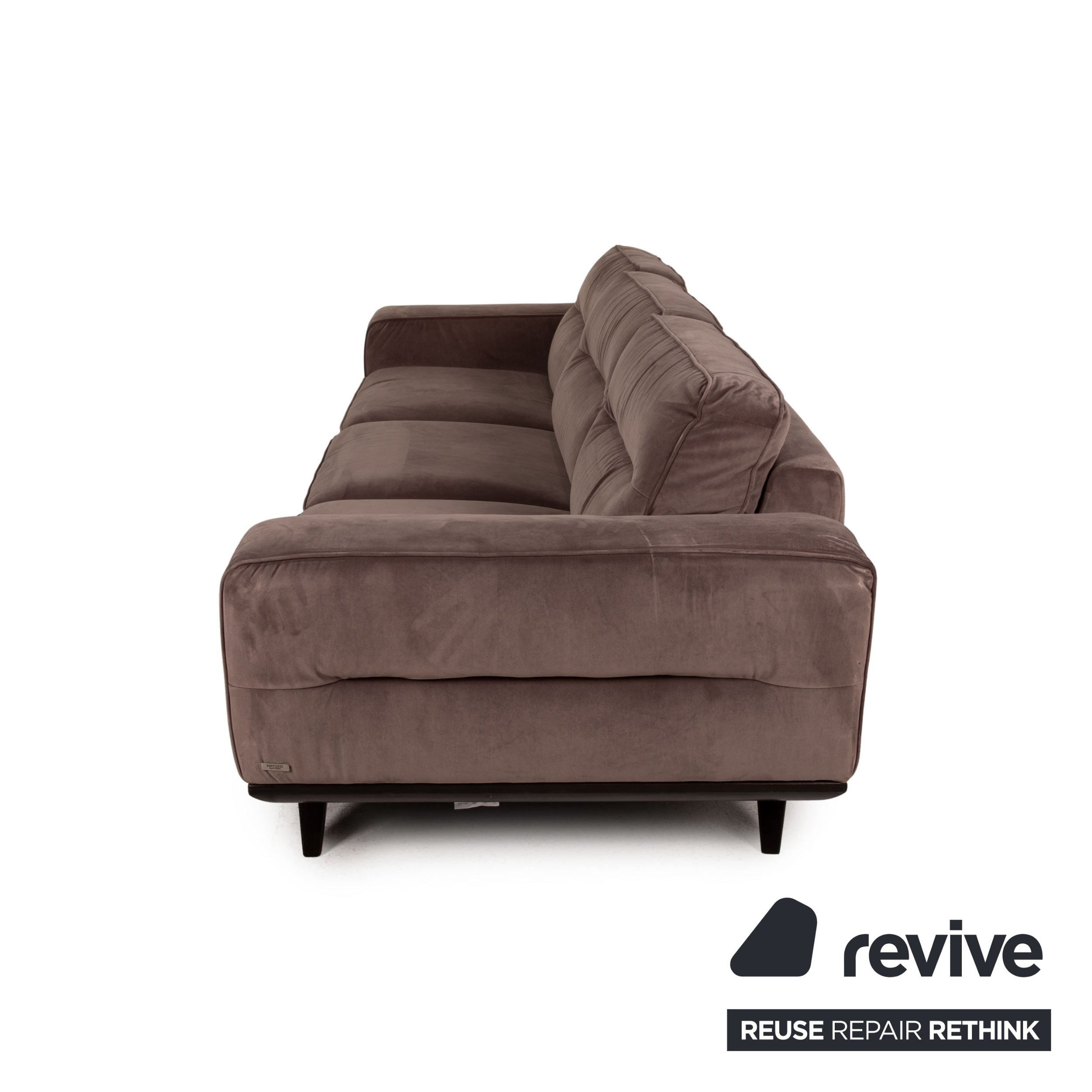 Natuzzi Audacia Stoff Sofa Braun Dreisitzer Couch