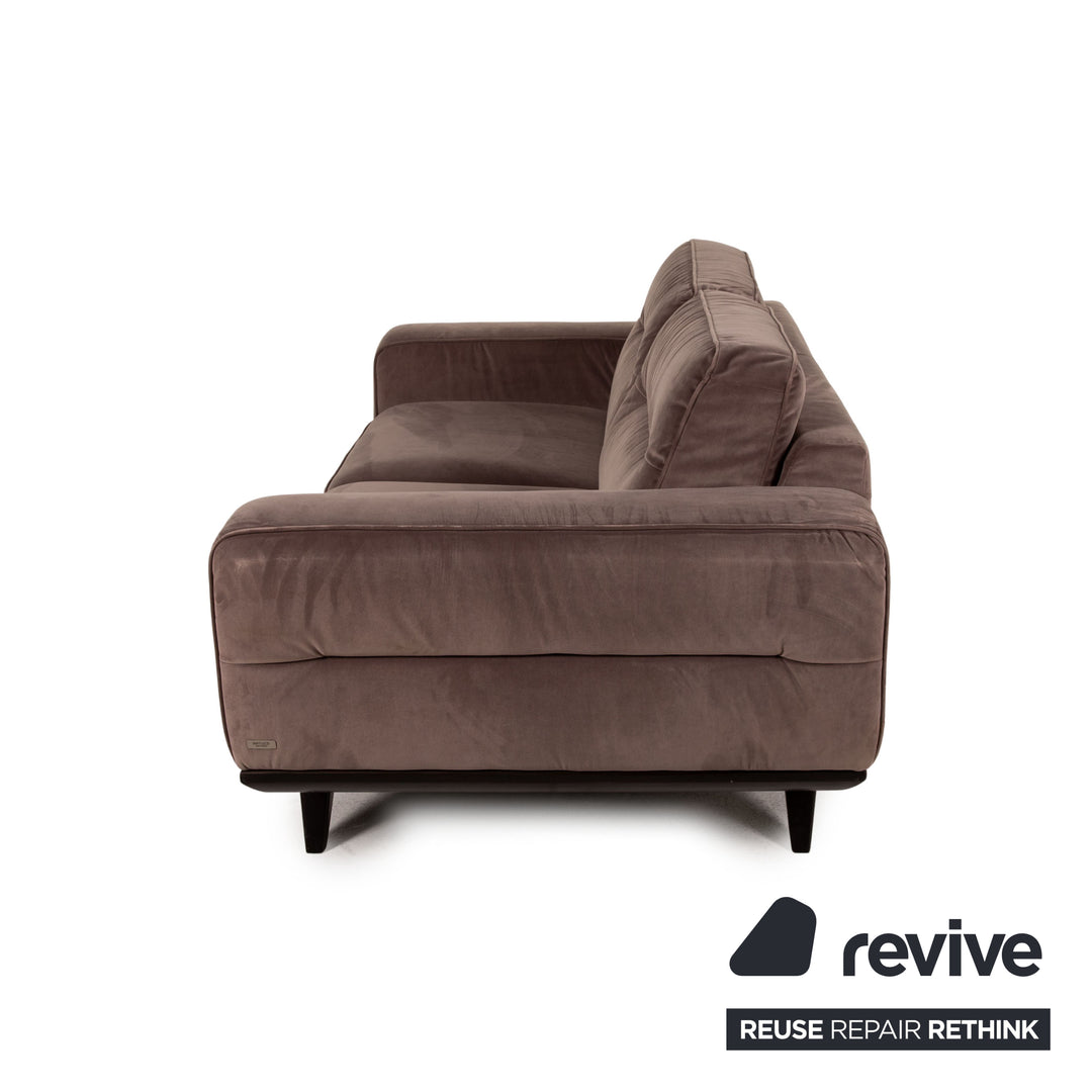 Natuzzi Audacia Stoff Sofa Braun Zweisitzer Couch