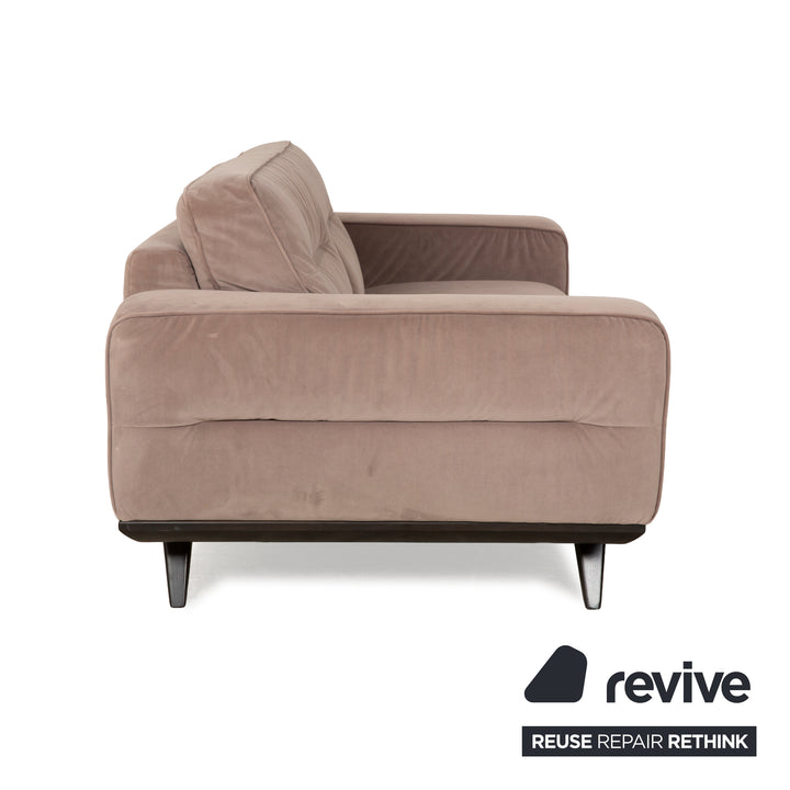 Natuzzi Audacia Stoff Sofa Braun Zweisitzer Couch