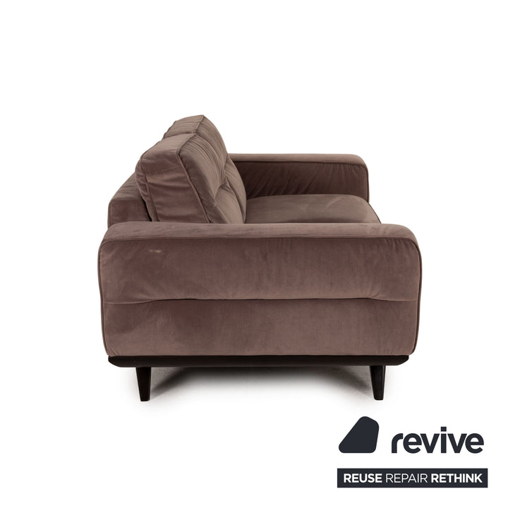 Natuzzi Audacia Stoff Sofa Braun Zweisitzer Couch
