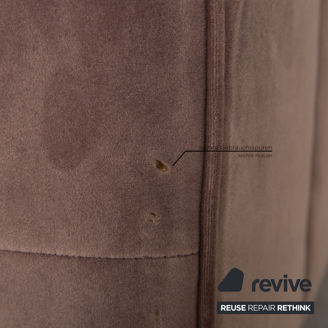 Natuzzi Audacia Stoff Sofa Braun Zweisitzer Couch