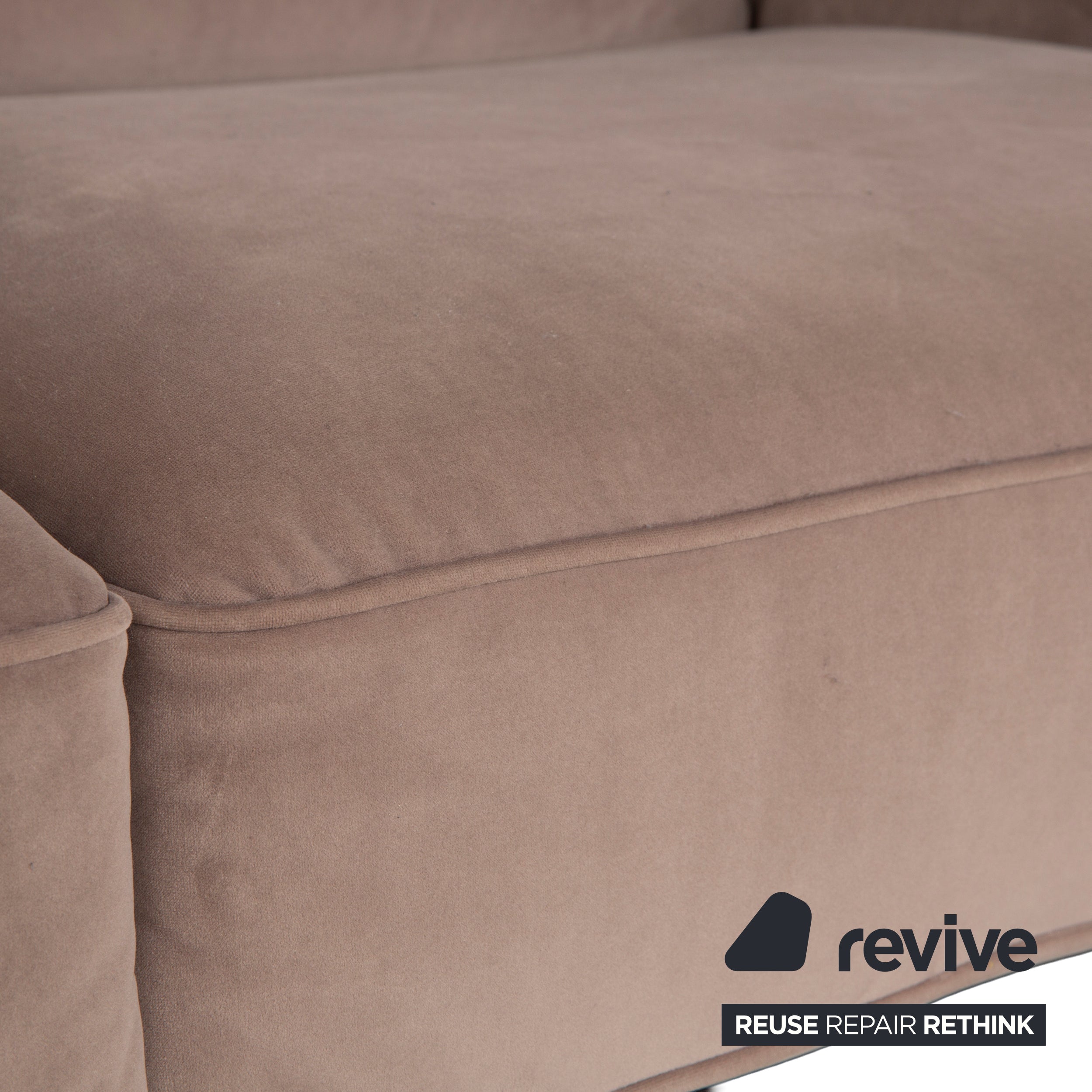 Natuzzi Audacia Fabric Sofa Brown Two Seater Couch