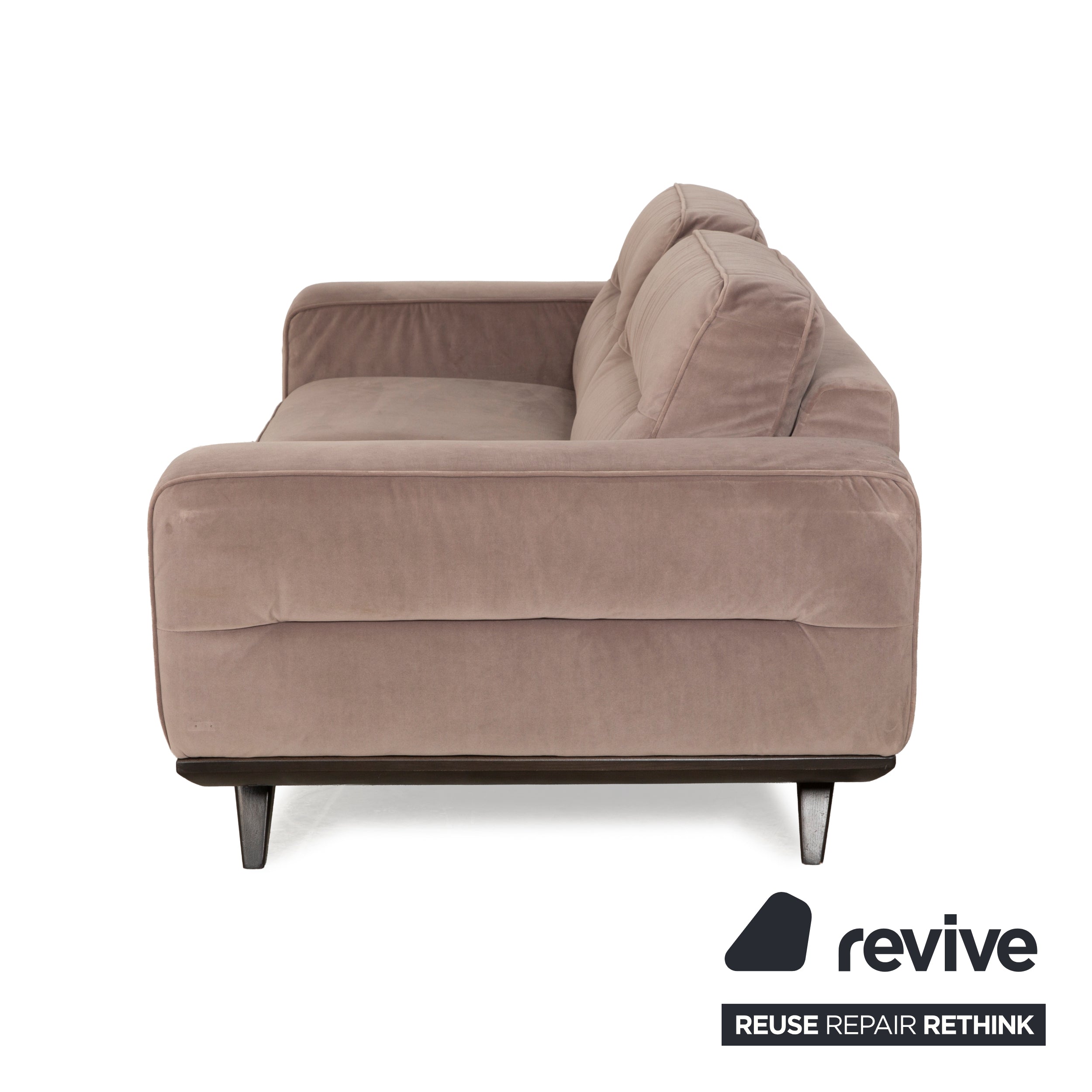 Natuzzi Audacia Fabric Sofa Brown Two Seater Couch