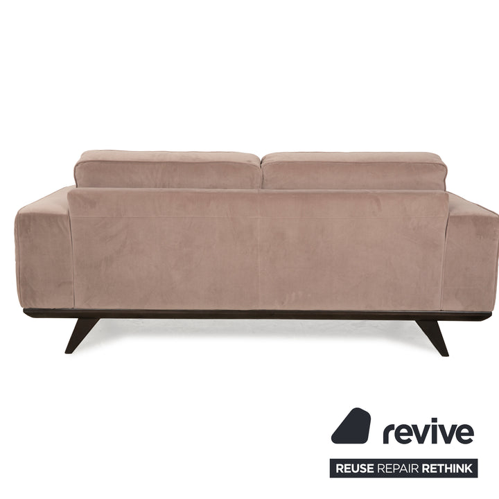 Natuzzi Audacia Stoff Sofa Braun Zweisitzer Couch