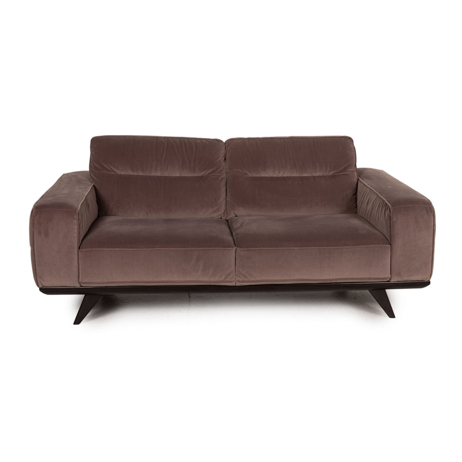 Natuzzi Audacia Stoff Sofa Braun Zweisitzer Couch