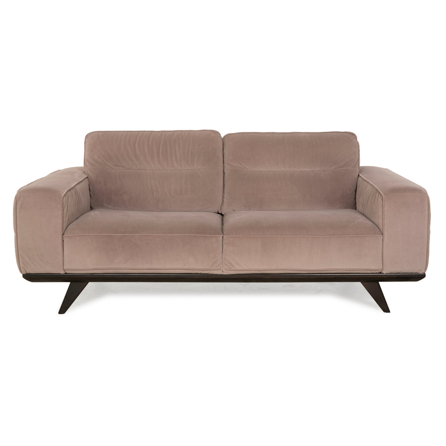 Natuzzi Audacia Stoff Sofa Braun Zweisitzer Couch