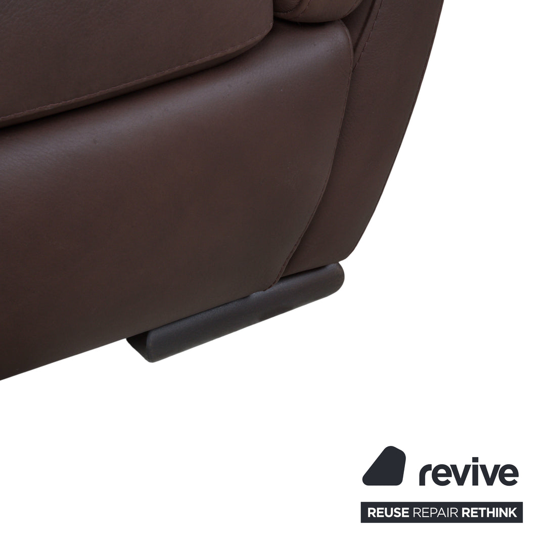 Natuzzi Editions A399 Leder Sessel Dunkelbraun