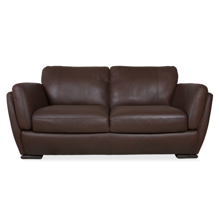 Natuzzi Editions A399 Leder Zweisitzer Dunkelbraun Sofa Couch