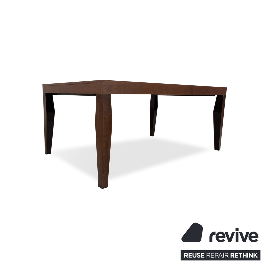 Table à manger en bois Natuzzi marron 180 x 105 x 75 cm