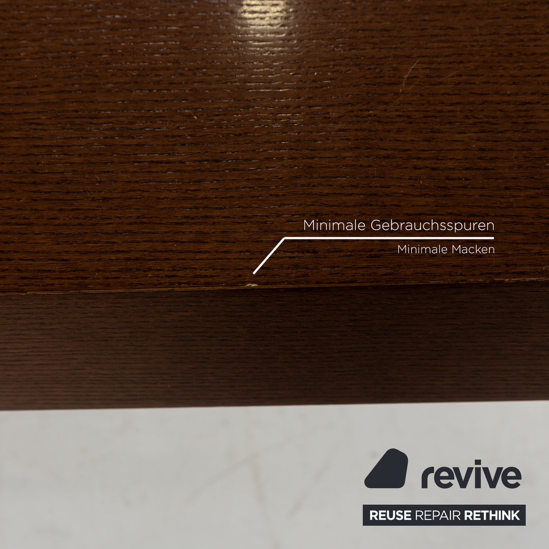 Natuzzi Wooden Dining Table Brown 180 x 105 x 75 cm