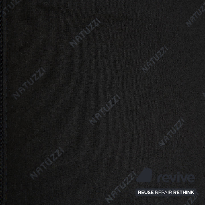 Natuzzi Relevé Canapé D'angle En Cuir Noir Canapé Canapé