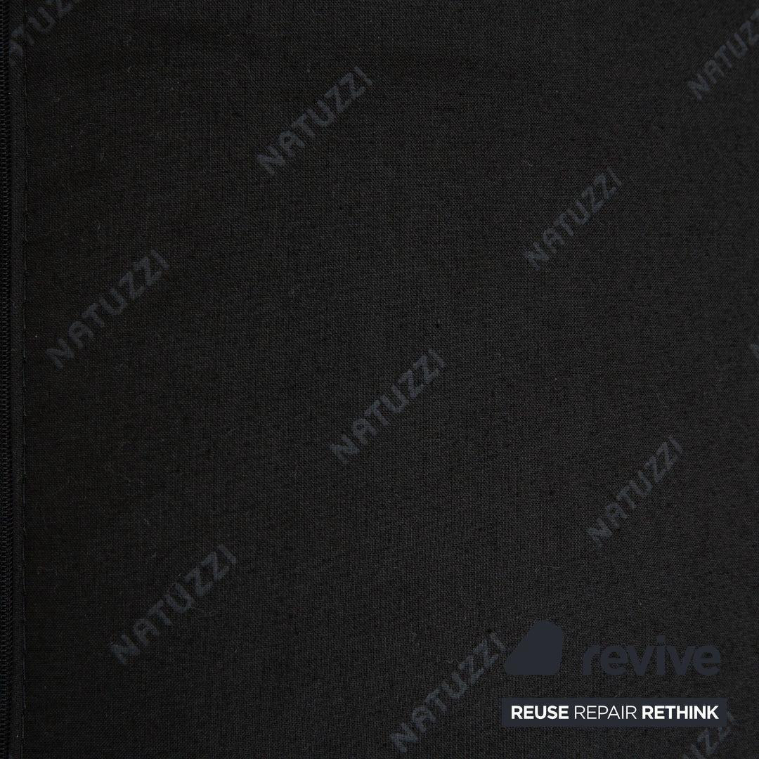 Natuzzi Relevé Leder Ecksofa Schwarz Sofa Couch