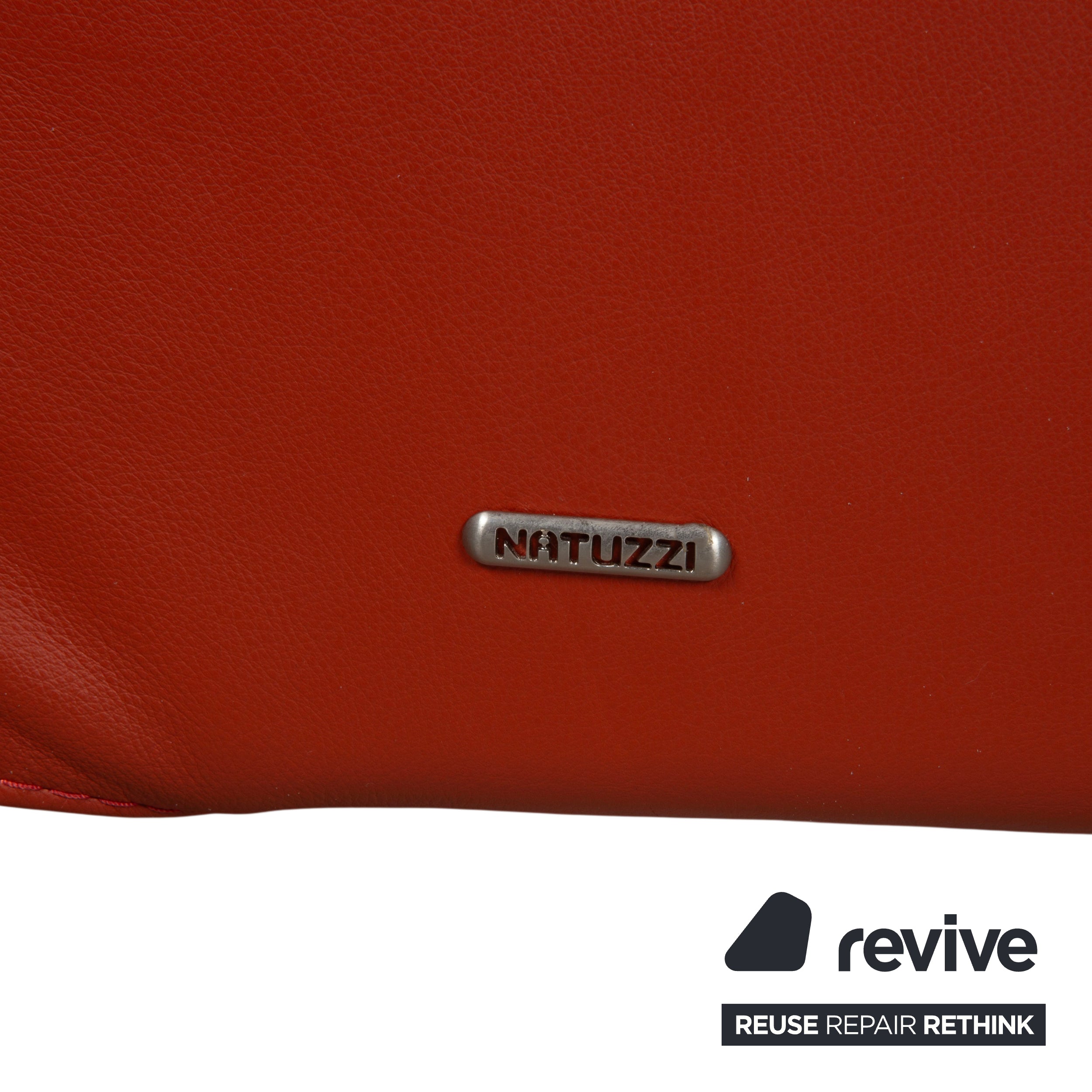 Natuzzi Sessel Leder Rot
