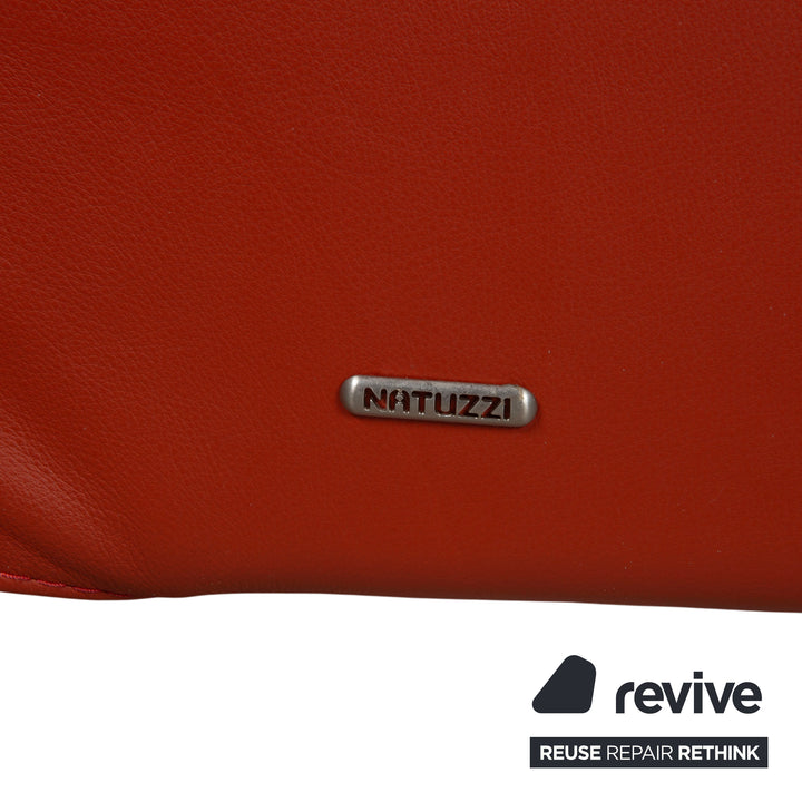 Natuzzi Sessel Leder Rot