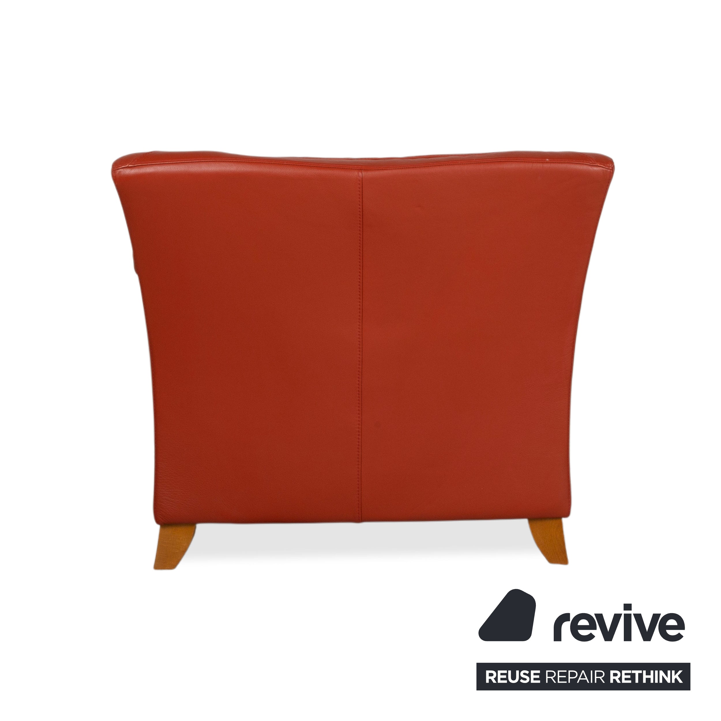 Natuzzi Sessel Leder Rot