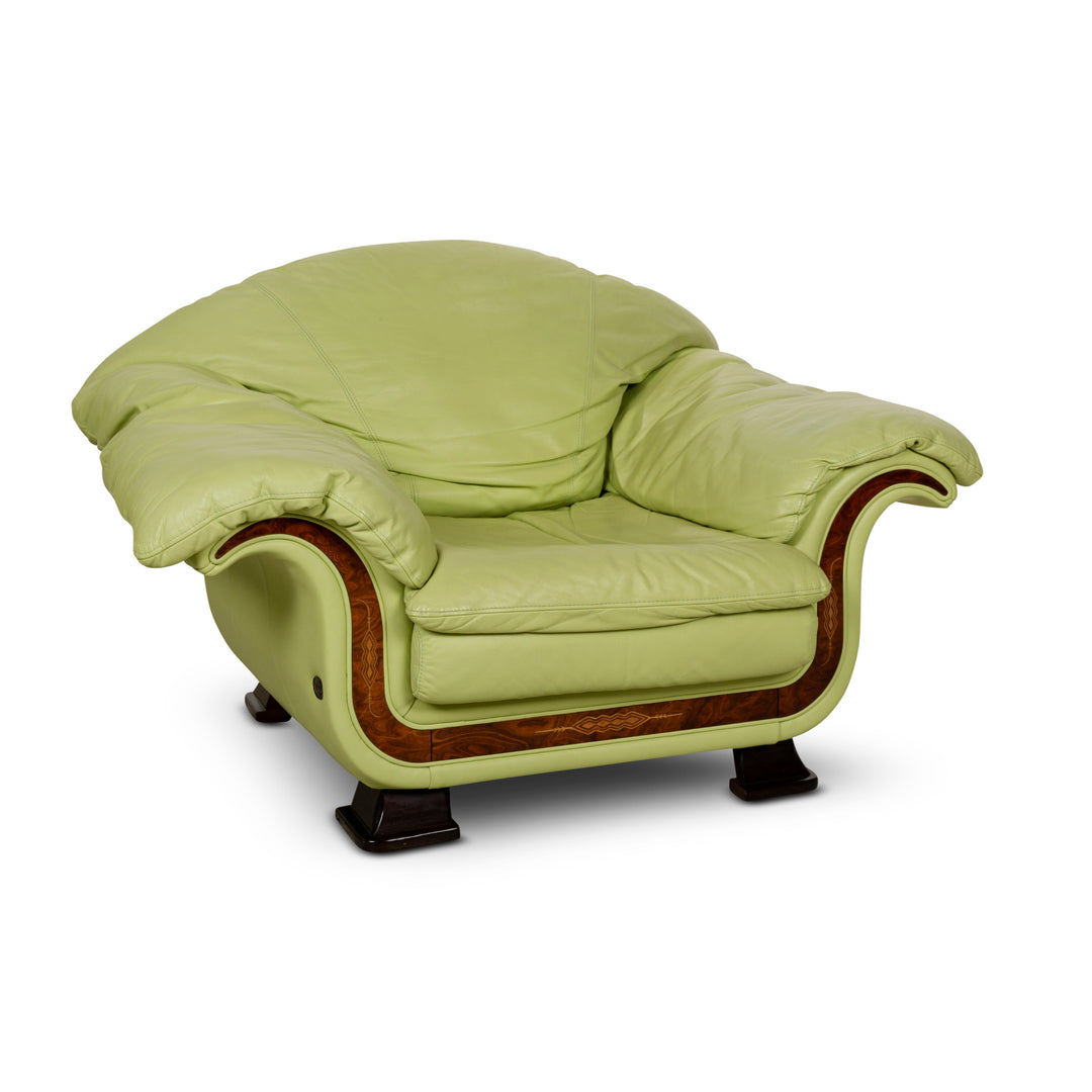 Nieri Divani Leather Armchair Green