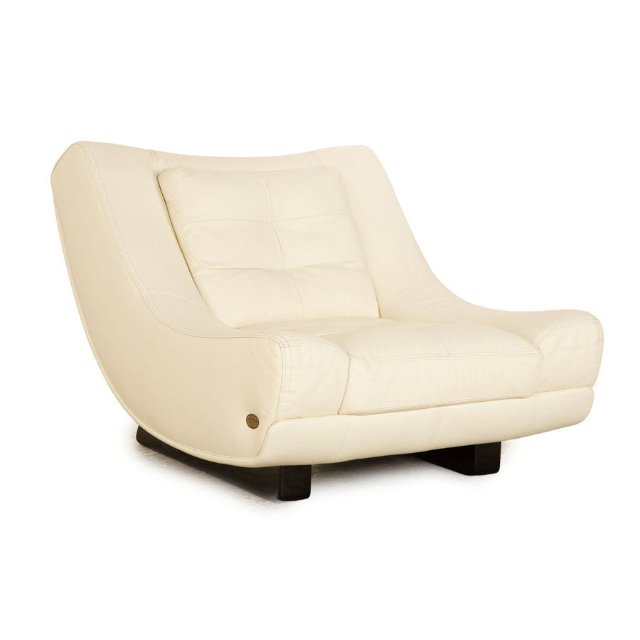 Nieri leather armchair cream