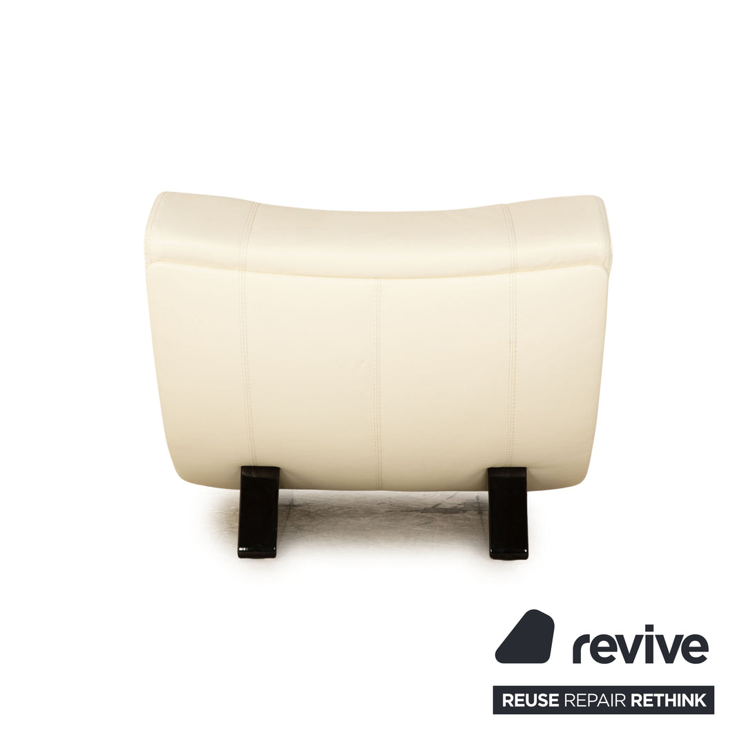 Nieri leather armchair cream