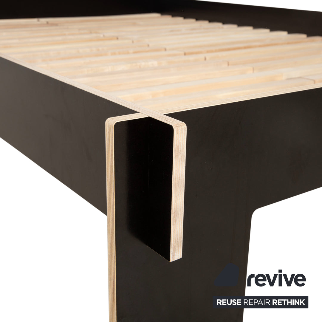 Nils Holger Moormann Siebenschläfer Holz Bett Schwarz