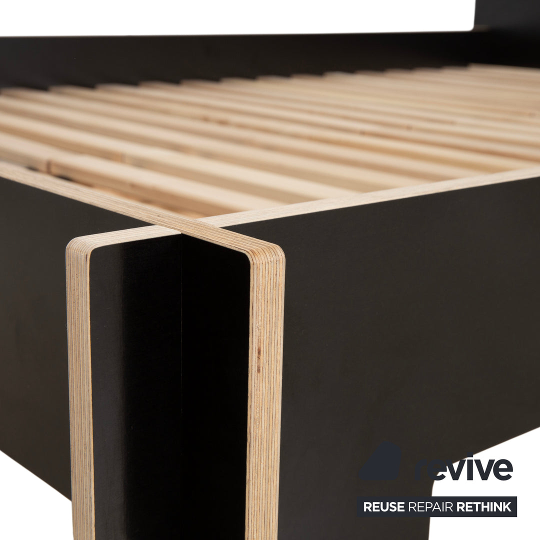 Nils Holger Moormann Siebenschläfer Holz Bett Schwarz