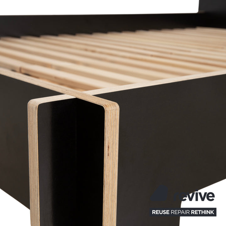 Nils Holger Moormann Siebenschläfer Holz Bett Schwarz