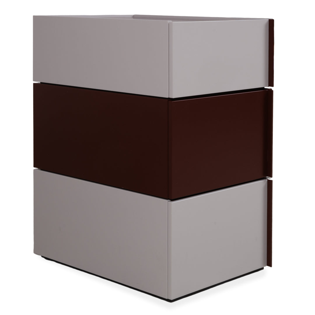 Nobilia Giro Holz Sideboard Weiß Braun Nachttisch
