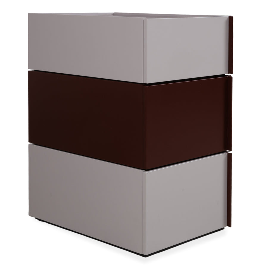 Nobilia Giro Holz Sideboard Weiß Braun Nachttisch