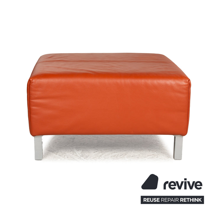 Now by Hülsta Leder Hocker Orange