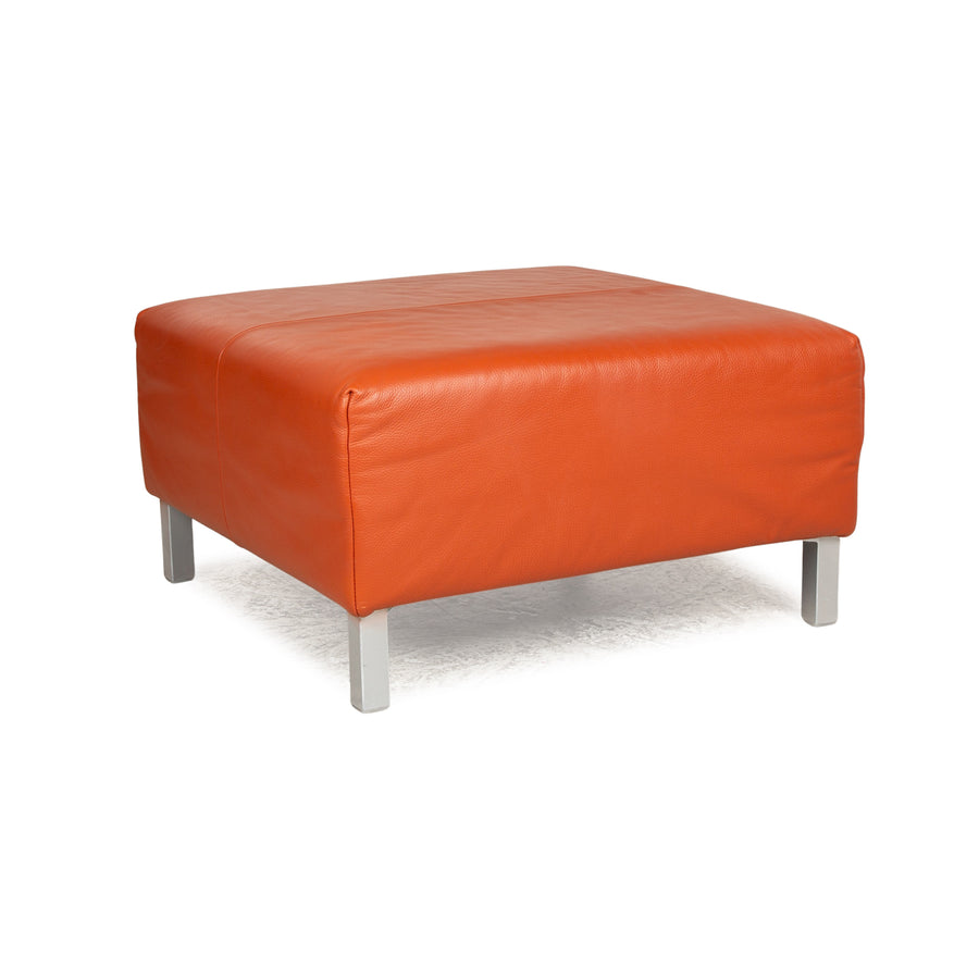 Now by Hülsta Leder Hocker Orange