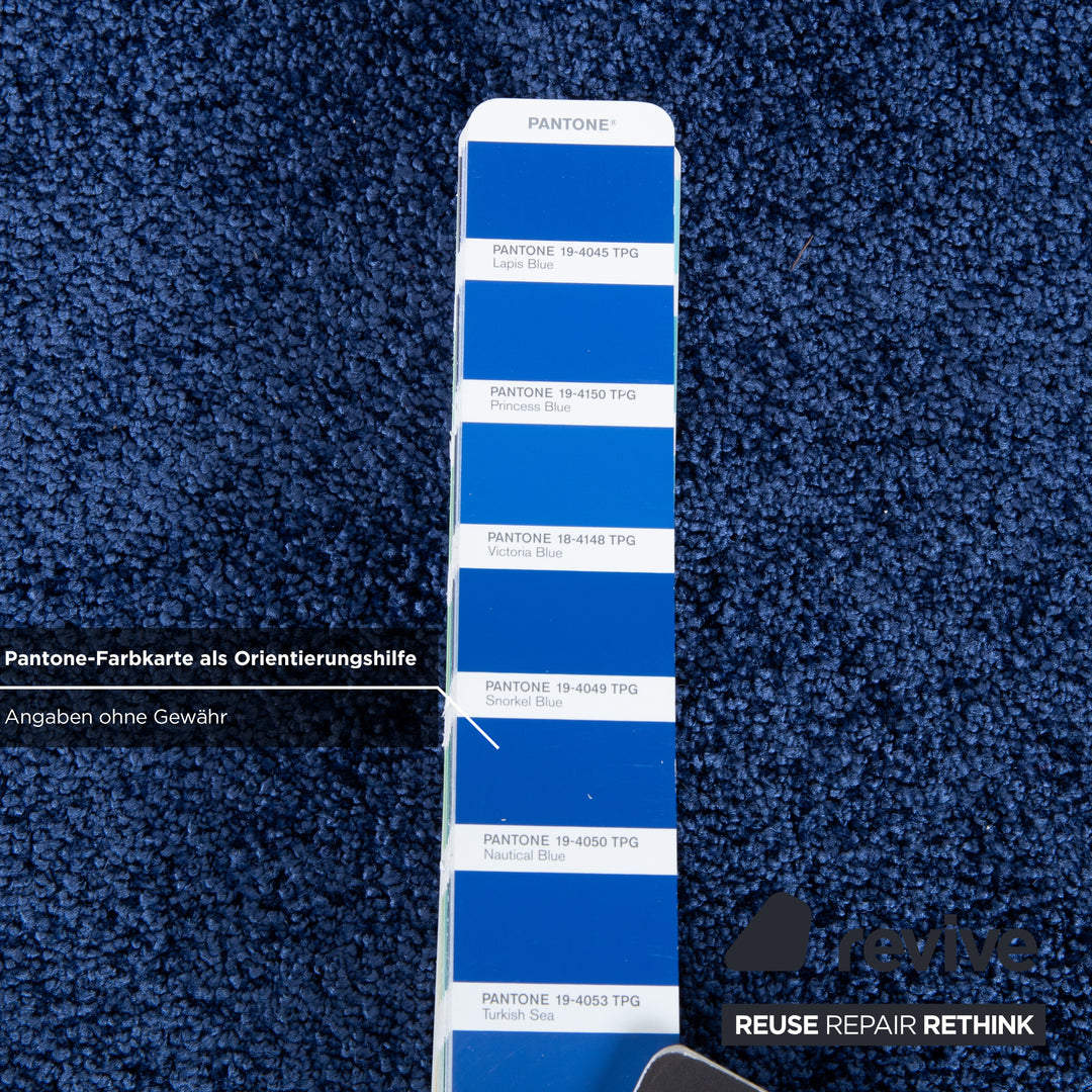 Object Carpet Smoozy Stoff Teppich Blau Deep Blue 270 cm