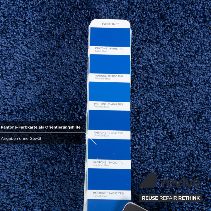 Object Carpet Smoozy Stoff Teppich Blau Deep Blue 270 cm