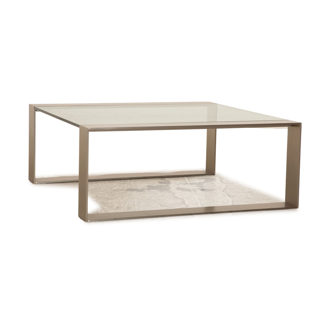 Orsenigo Ring Glass Coffee Table Silver