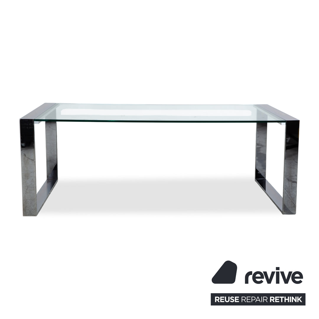 Orsenigo Ring Glas Esstisch Silber