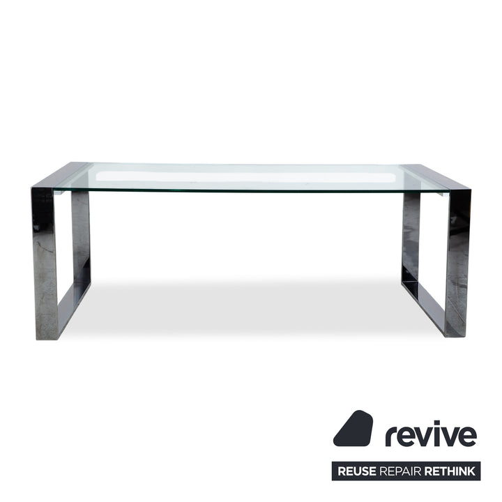 Orsenigo Ring Glas Esstisch Silber