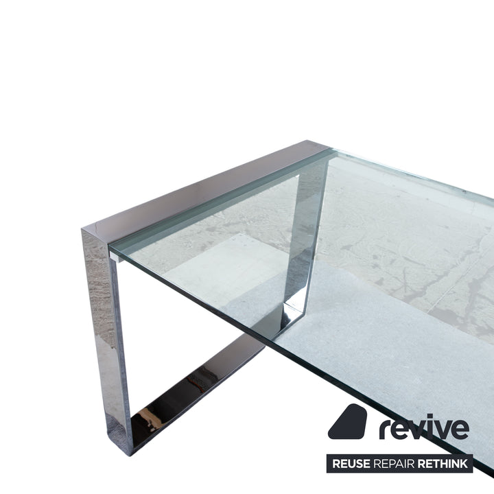 Orsenigo Ring Glas Esstisch Silber