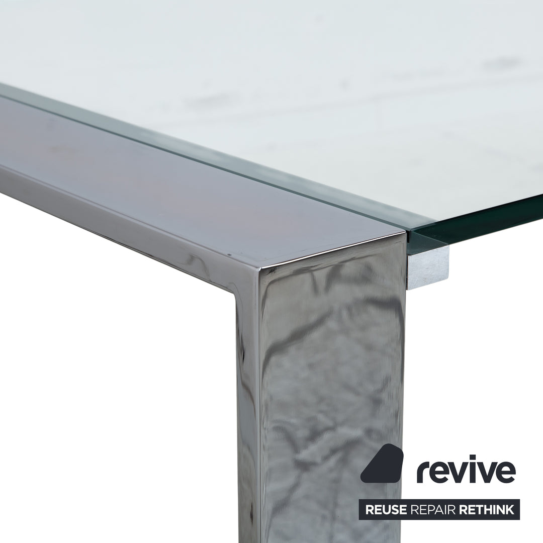 Orsenigo Ring Glas Esstisch Silber