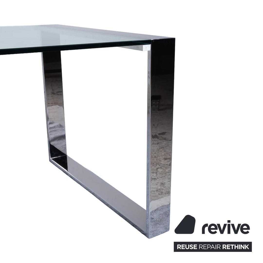 Orsenigo Ring Glas Esstisch Silber