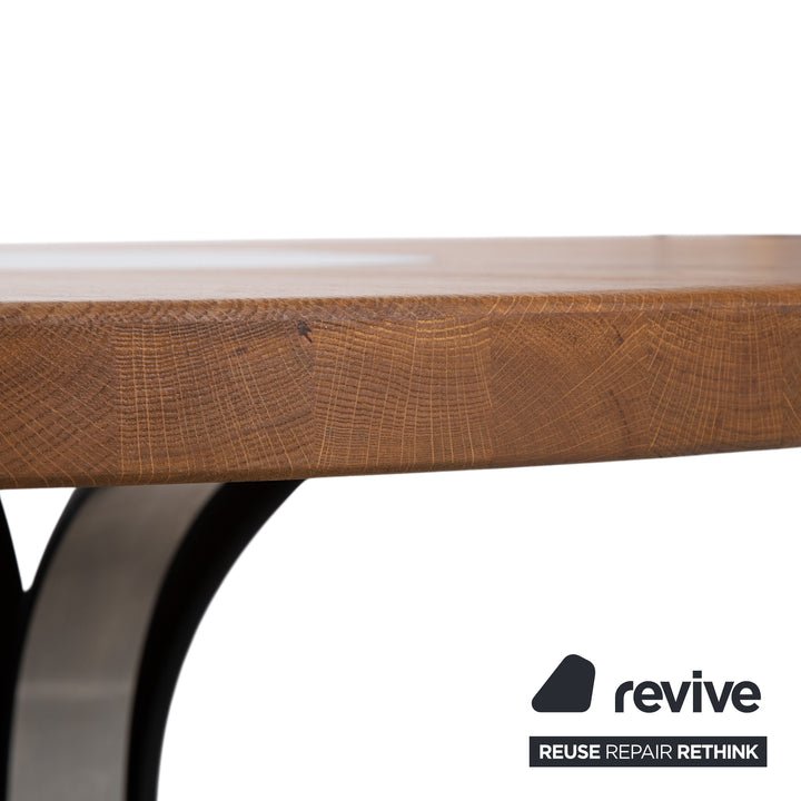 Osvaldo Borsani T69 Holz Tisch 4er Stuhl Braun Cognac Chrom 120 x 76 cm drehbar