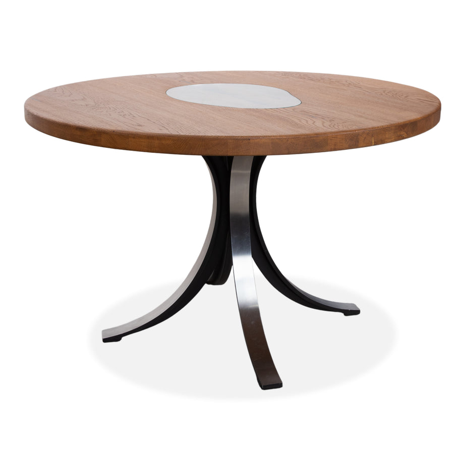 Osvaldo Borsani T69 Holz Tisch Chrom 120 x 76 cm