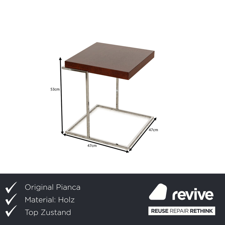 Pianca SERVOQUADRO Holz Couchtisch Braun Beistelltisch